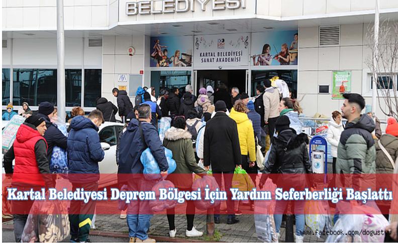 Kartal Belediyesi Deprem Bölgesi İçin Yardım Seferberliği Başlattı