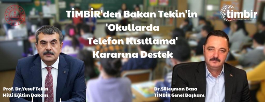 TİMBİR’DEN YENİ KARARA DESTEK 