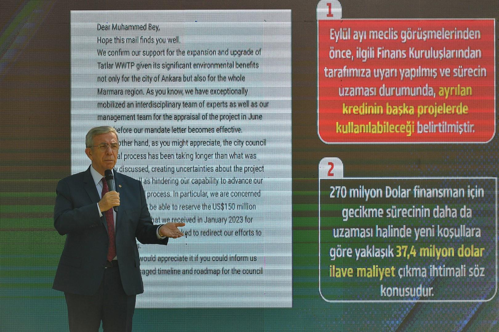 MANSUR YAVAŞ TATLAR ATIKSU ARITMA TESİSİNDE BASIN MENSUPLARIYLA BULUŞTU: “30 MİLYON İNSANIN SAĞLIĞIYLA OYNANIYOR”