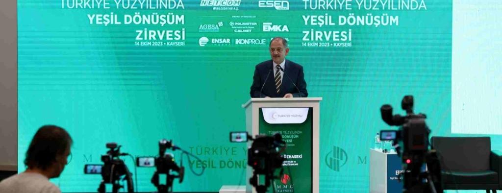 Özhaseki: Yeşil dönüşümü sağlamak bizim için bir tercih değil zorunluluktur