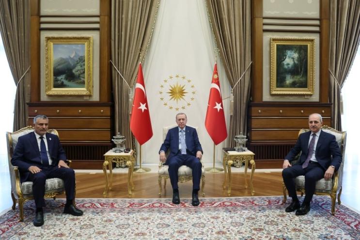 Cumhurbaşkanı Erdoğan, Libya Devlet Yüksek Konseyi Başkanı Tekale’yi kabul etti