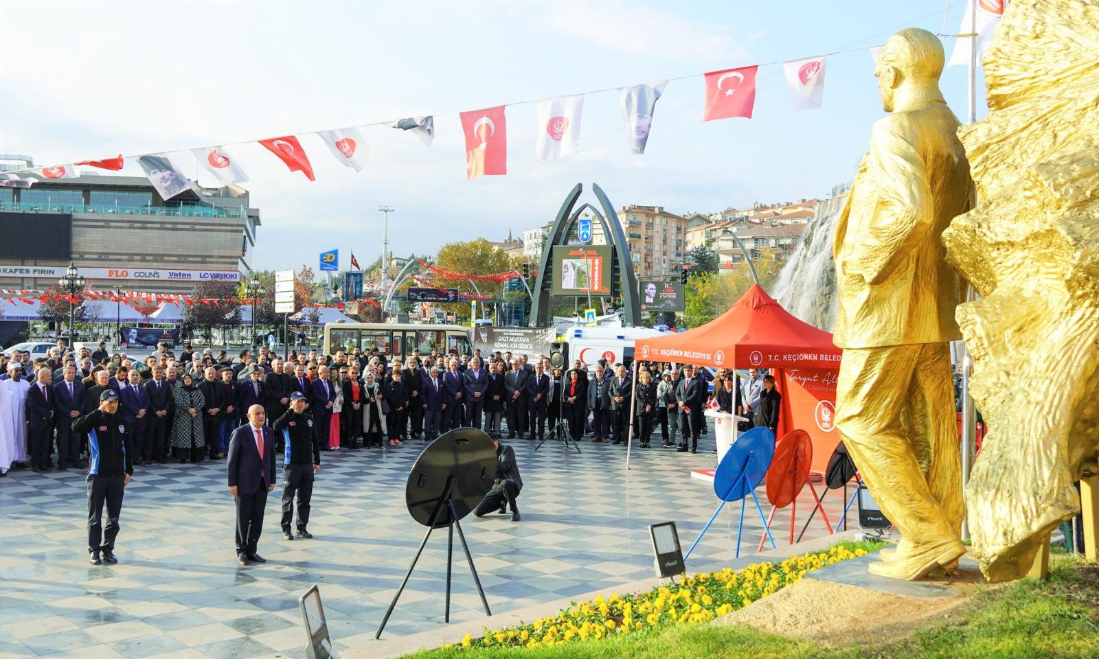  ATATÜRK;'ÜN VEFATININ 85’İNCİ YIL DÖNÜMÜNDE KEÇİÖREN’DE ANILDI