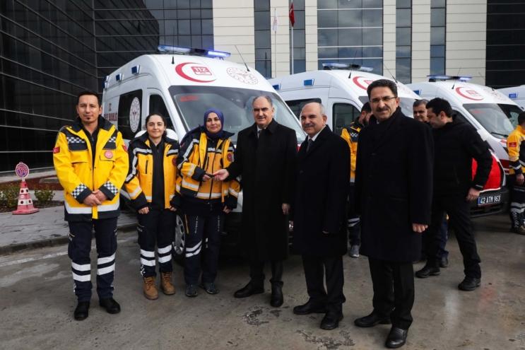 KONYA’DAKİ AMBULANS SAYISI 133’E ÇIKTI