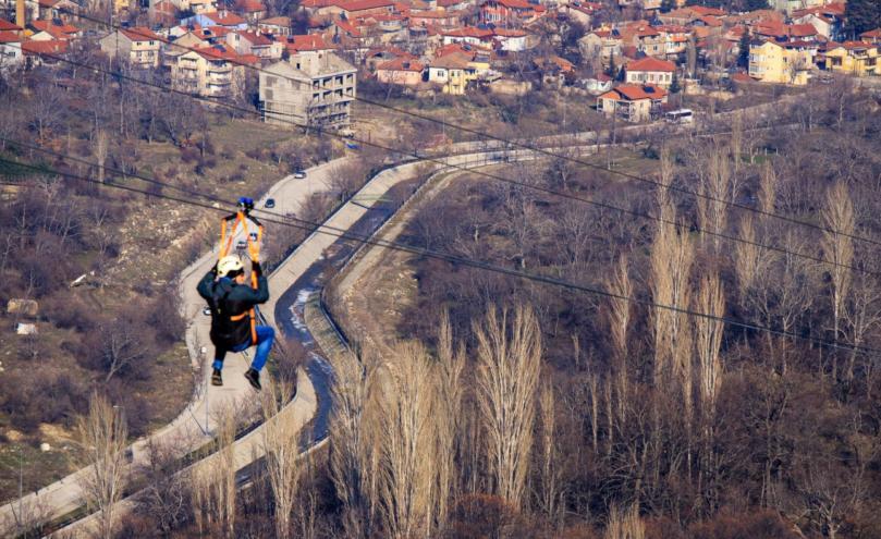 950 metre uzunluğundaki zipline açılıyor