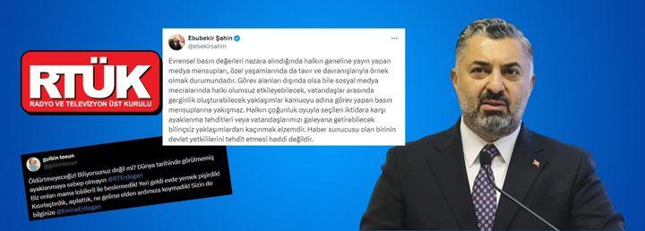 RTÜK Başkanı Şahin’den tepki: Haber sunucusu olan birinin devlet yetkililerini tehdit etmesi haddi değildir