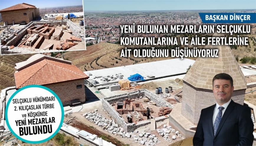 AKSARAY’DA SELÇUKLU DÖNEMİNE AİT MEZARLAR BULUNDU